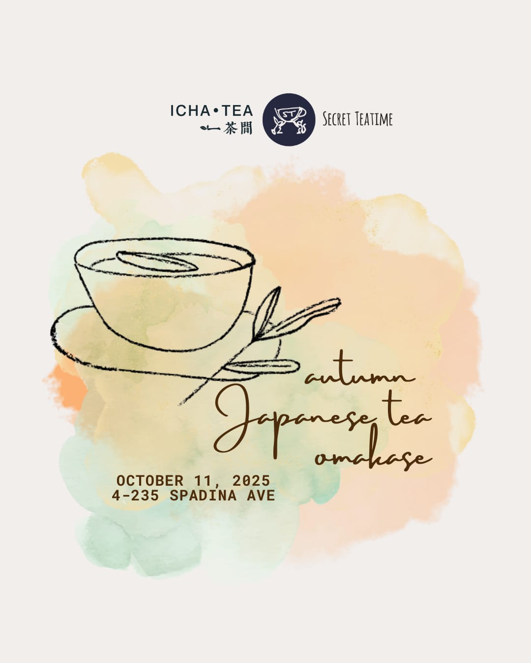 Japanese Tea Omakase (An Autumn Tea Experience with Secret Teatime)