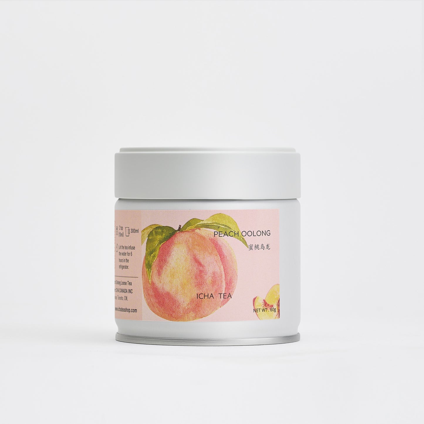 peach oolong tea gift tin